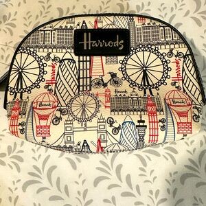 Harrods Zippered Cosmetic Bag